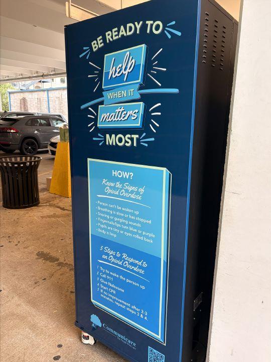 Narcan vending machine nears 800 uses