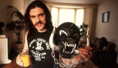 Lemmy Kilmister of Motorhead, portrait, 1982