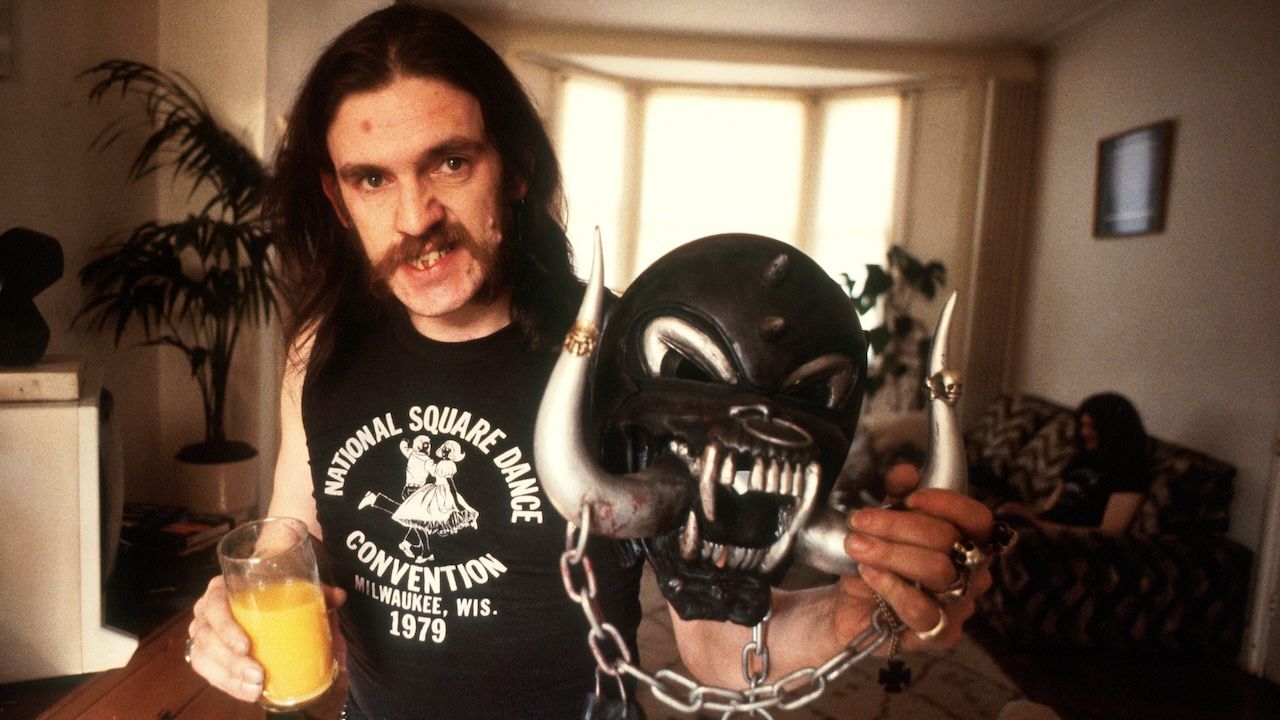 Lemmy Kilmister of Motorhead, portrait, 1982