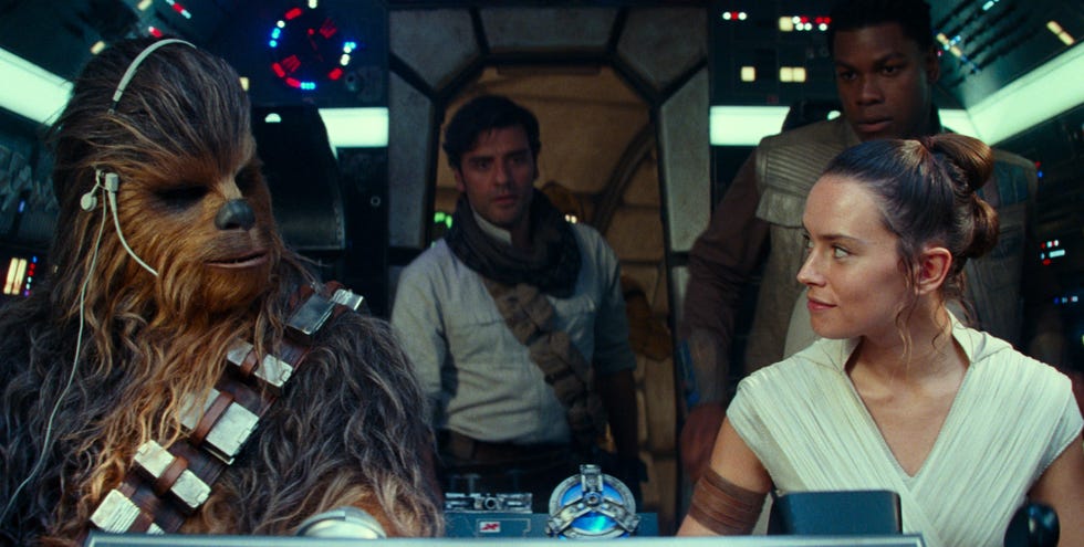 Star Wars: Rise of Skywalker, Chewbacca, Rey Star Wars: Rise of Skywalker, Chewbacca, Rey