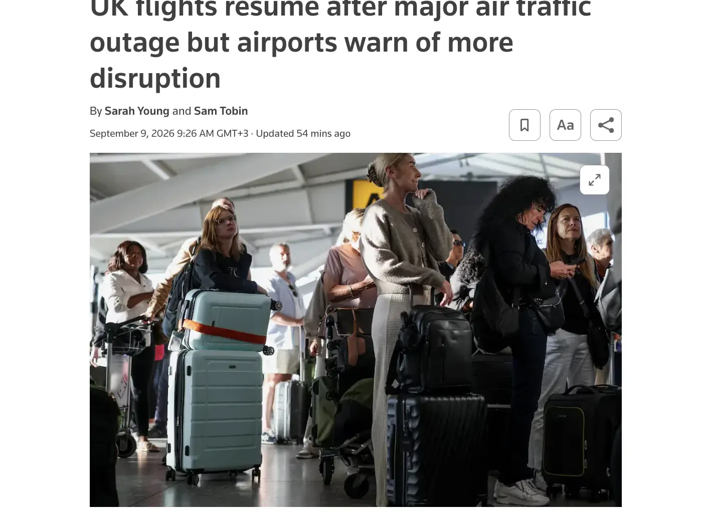 Air travel in the United Kingdom has resumed following a major disruption
