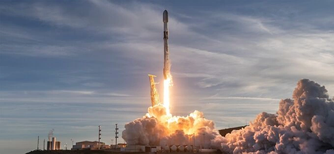 A SpaceX rocket launched into space. Photo courtesy of SpaceX
