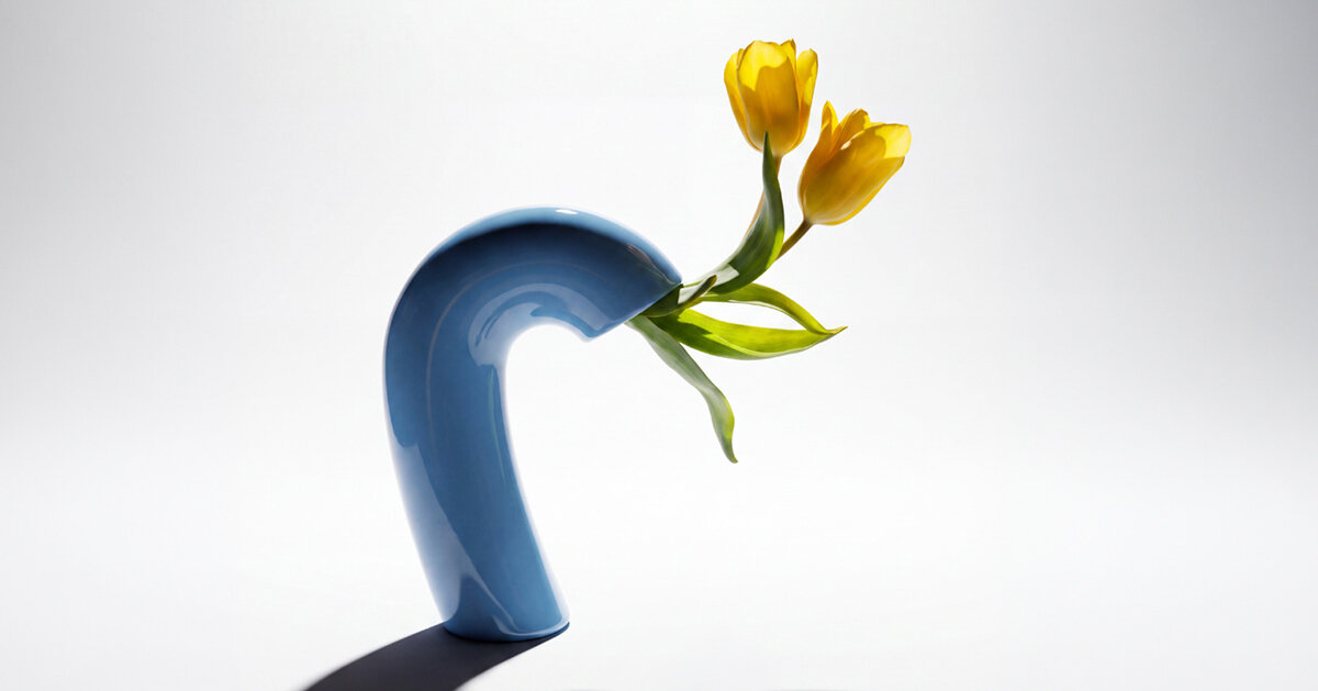 a vase that follows the full arc of a flower’s life, even as petals fall