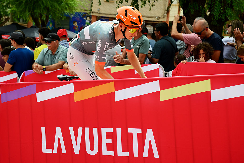 Ben Turner (Netcompany INEOS) at the start of stage 10 of the 2026 Vuelta a Espa&ntilde;a in Alcaraz, Spain. (Photo by Tim de Waele/Getty Images)