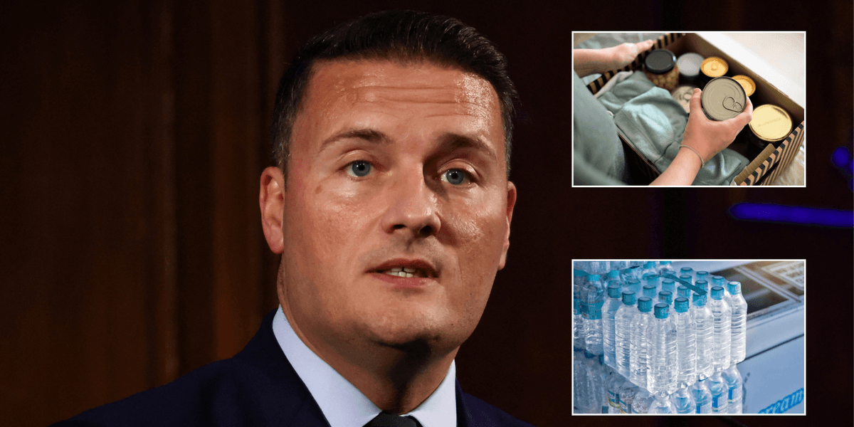 Wes Streeting orders Britons to stockpile tinned food and bottled water amid Russia war fears