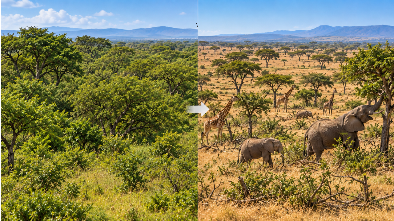 Image AI generated What happened when the herbivores returned