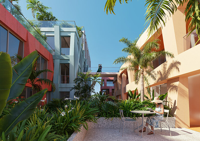MVRDV to stack colorful WOMA housing around fornasetti mosaic plaza in miami - 1