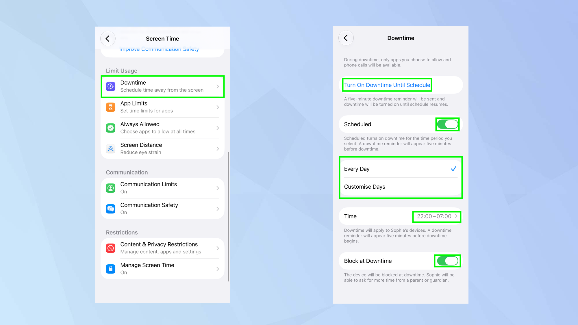 How to set up parental controls on an iPhone