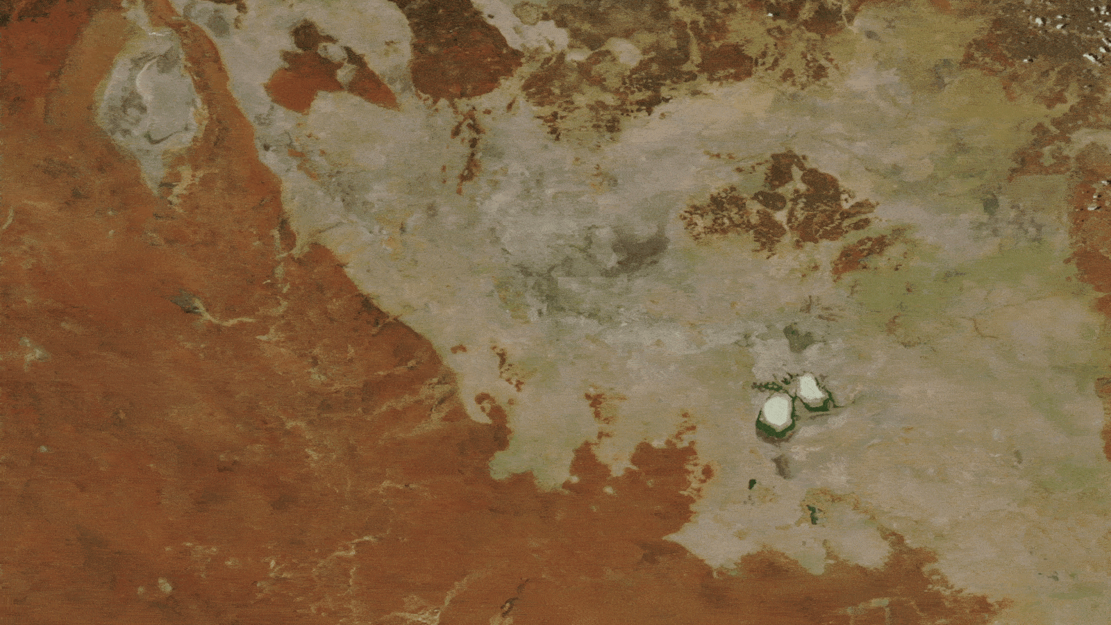 A GIF showing how the lakes grew in size between 2022 and 2024