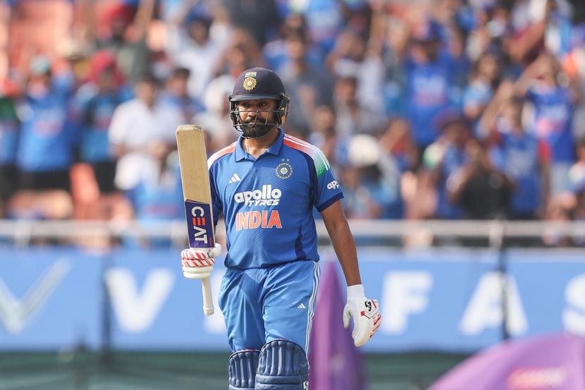 Rohit Sharma scored 92 off 85 balls in the 3rd ODI against West Indies in Mullanpur on Saturday