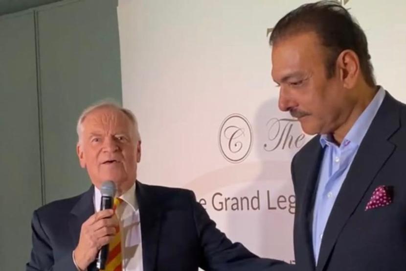 Ravi Shastri with Jeffrey Archer