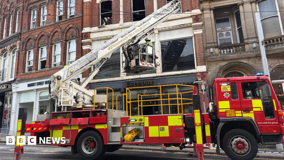 'Avoid area at all costs' warning after major fire above Escobar in Nottingham city centre