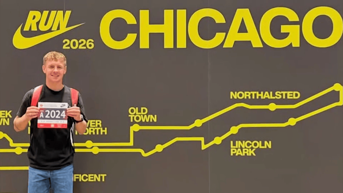 Chicagoans cheer on solo runner from the United Kingdom after social media plea – NBC Chicago