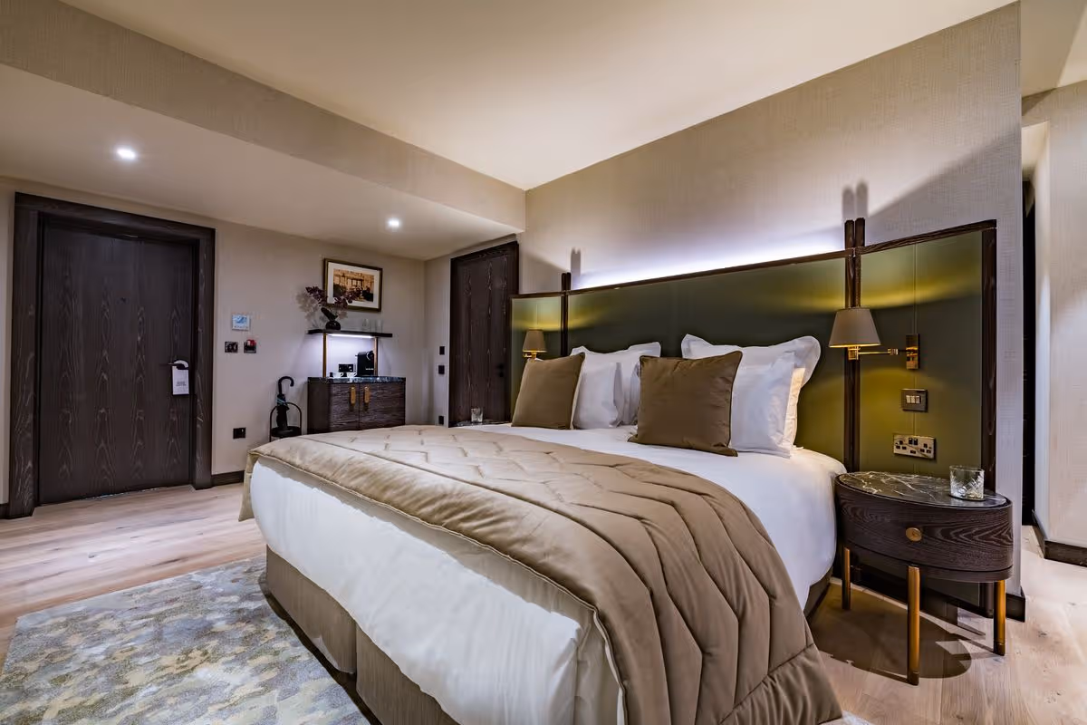 The hotel features 40 bespoke bedrooms, alongside a number of signature suites and a top floor residence