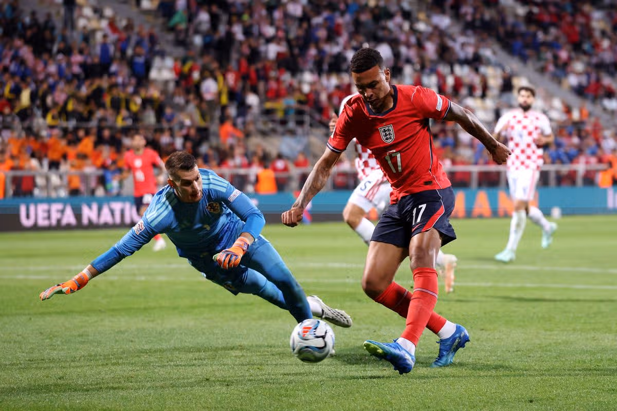 Morgan Rogers scored England's seventh against Croatia on Saturday evening
