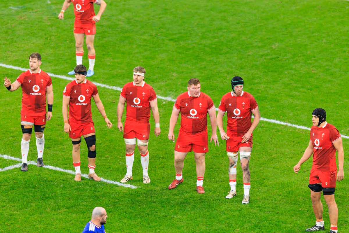 Rhys Carre, centre, has been named in the Six Nations team of the tournament
