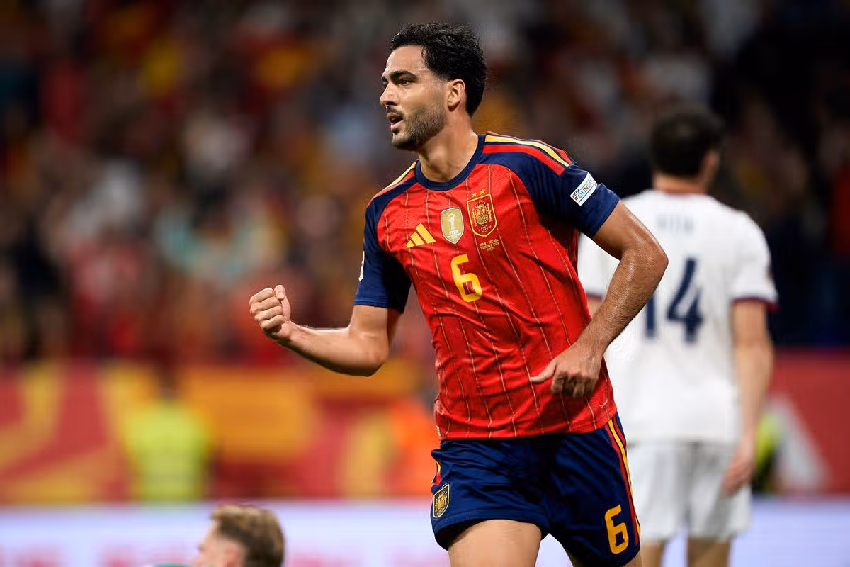Mikel Merino scored for Spain in their 3-1 win over Czechia.
