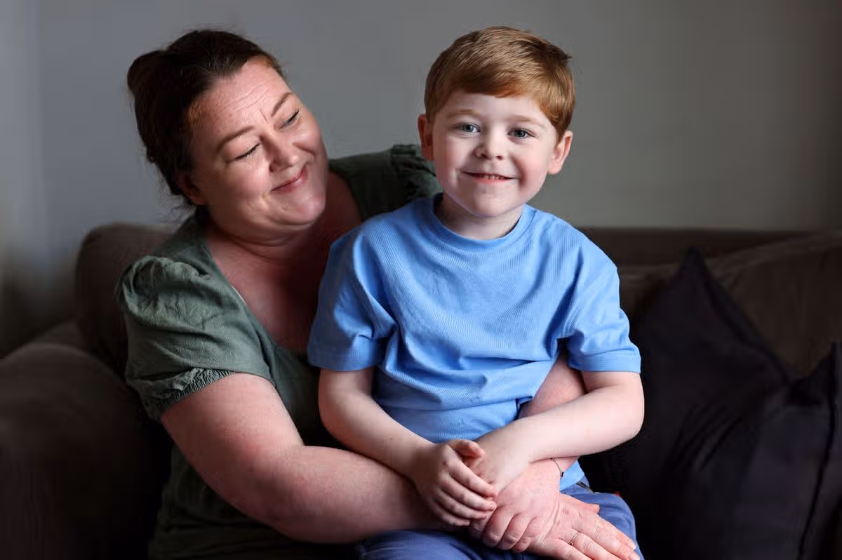 Kate Hesketh with her son Max