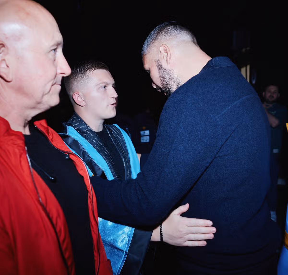 Tony Bellew with Campbell Hatton during the 4Ricky Hatton Event celebrating his life at AO Arena on June 7, 2026