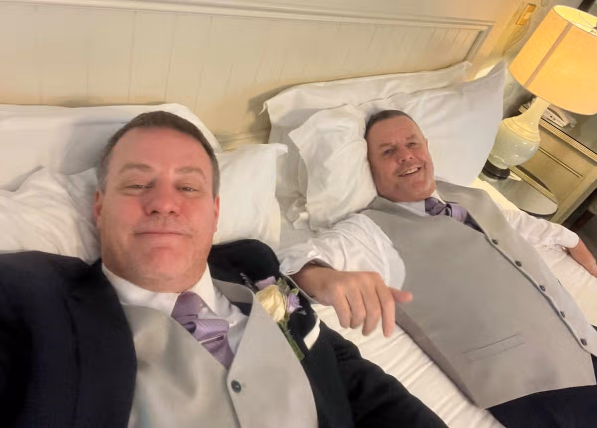 Affectionately known as Del and Tel, the couple had been together for eight years and married for two and a half
