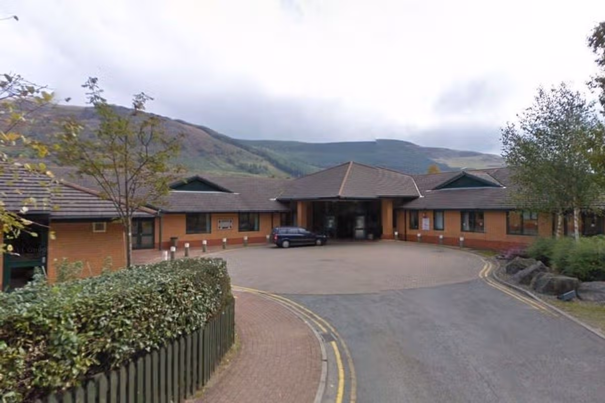 A general view of a small local hospital