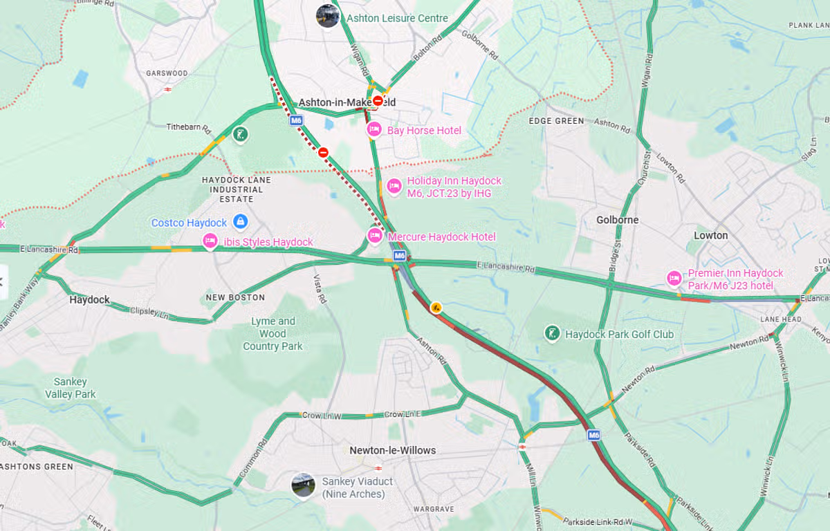 Road closure remains in place on the M6