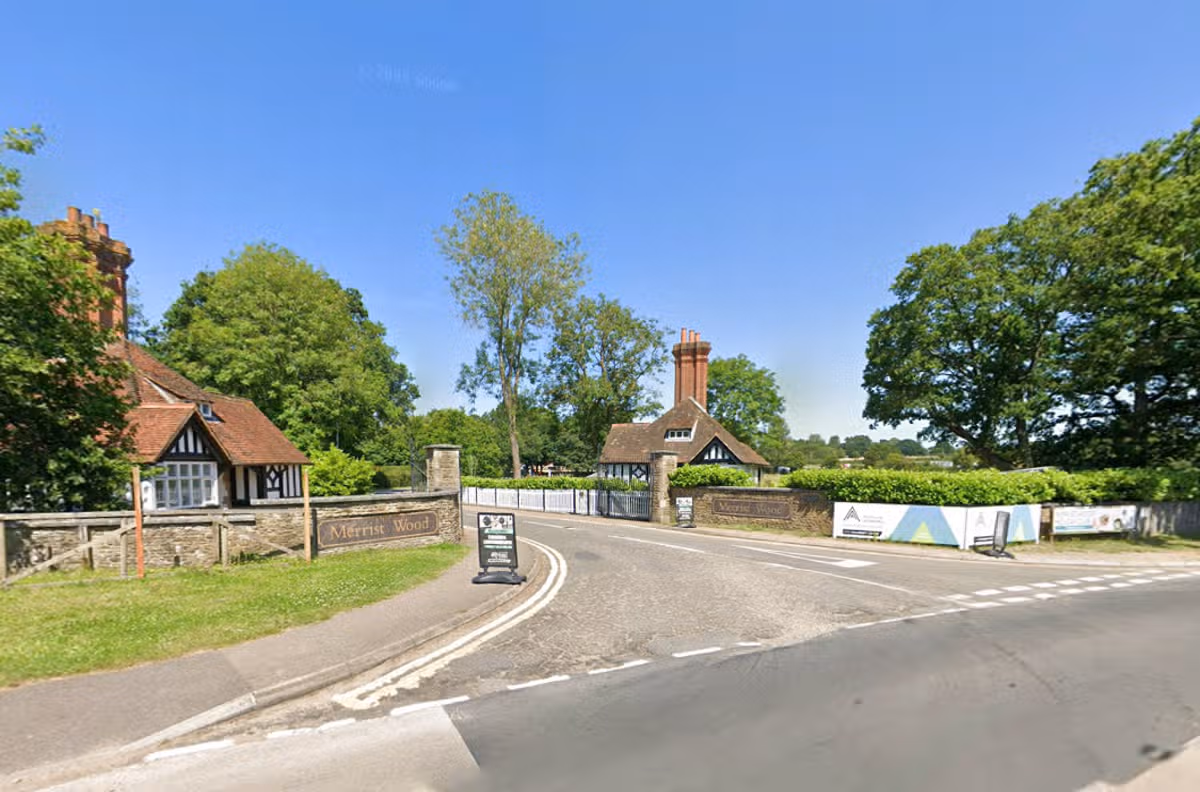 The entrance to Merrist Wood Golf Club on Holly Lane