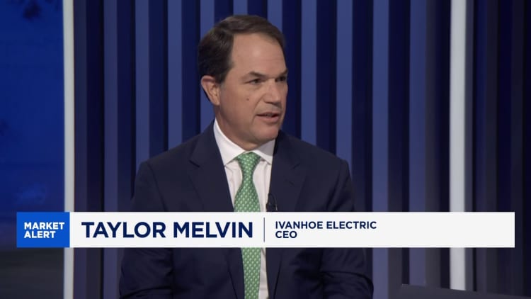 Ivanhoe Electric's Melvin says copper can withstand a tech stock wobble