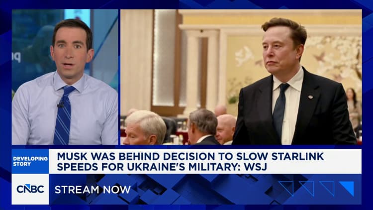 Elon Musk ordered Starlink slowdown for Ukraine: Report