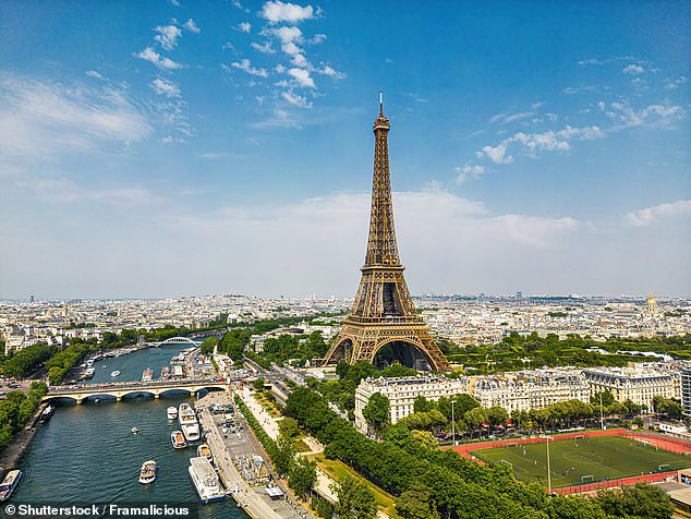 Paris was another city that came up many times as an 'unwelcome' place (stock image)