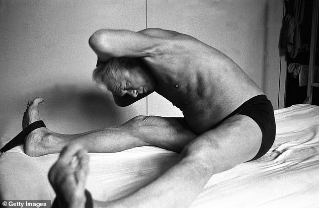 It took place at Knockaloe Farm where Joseph Pilates (pictured) developed his exercise regime while interned as a First World War 'enemy alien'