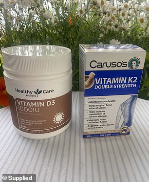 Pictured: more of Dagmar's daily supplement selections