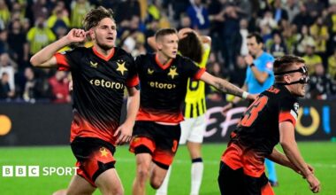 Champions League: Slavia Prague score stunning late equaliser to deny Fenerbahce