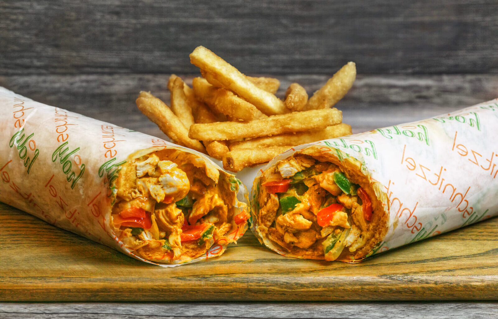 Holy Schnitzel Tony Special wrap with fries