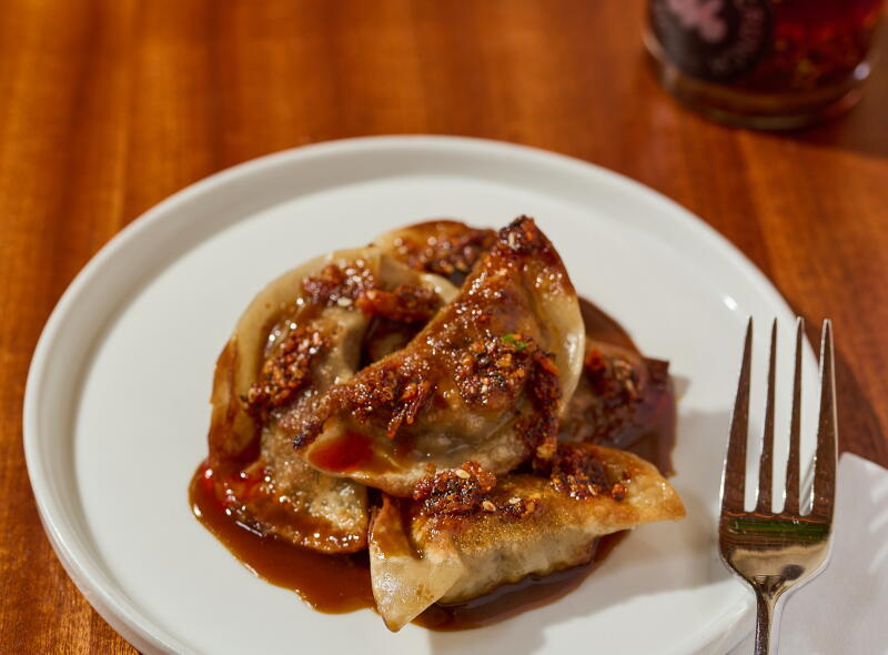An order of kreplach from Mish Delicatessen
