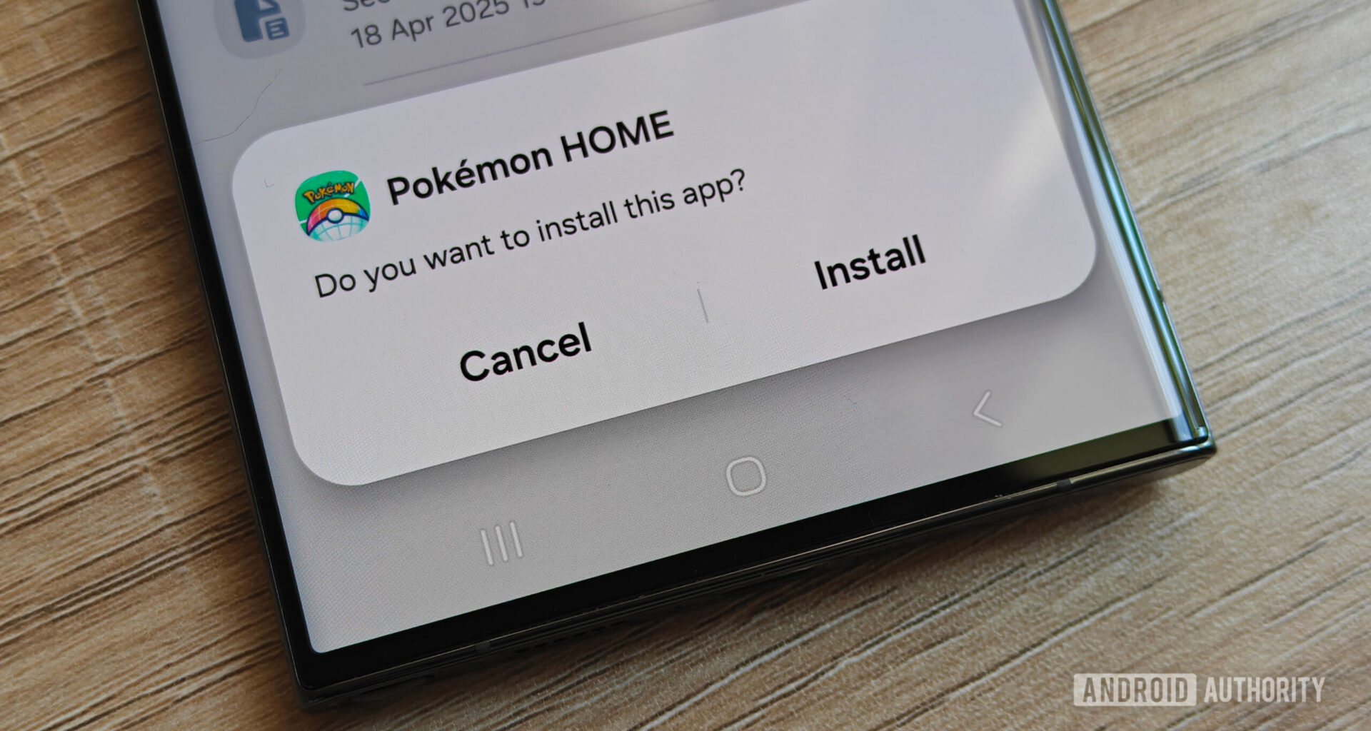 install app popup when sideloading an app