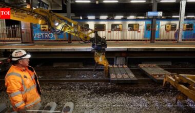 Australia began turning waste plastic into railway sleepers in 2015, saving timber; the recycled material could last up to 50 years | World News