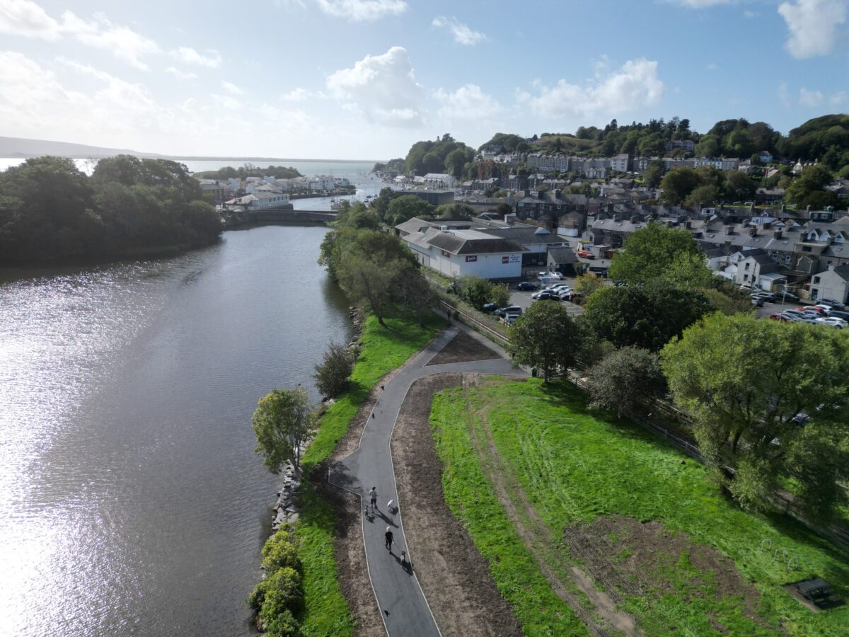 Popular waterside walking and cycling route extended
