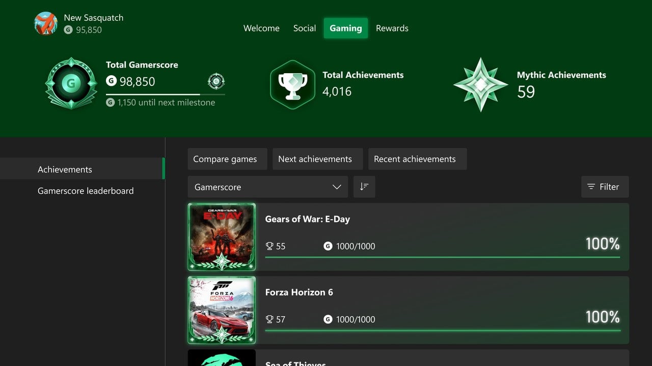 Poll: How Many 'Mythic' Xbox Achievements Do You Reckon You'll Have?
