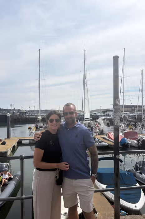 Lauren Ratcliffe and her husband