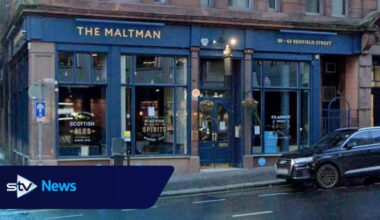 Roads closed as firefighters tackle blaze at rear of The Maltman pub in Glasgow city centre
