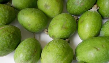 Grouping of Feijoa