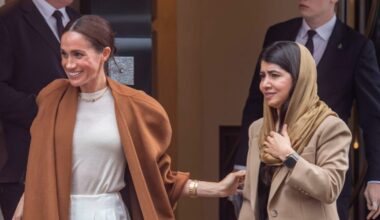 Meghan Markle Grabs Lunch With Malala Yousafzai in Oversize Fall Layers