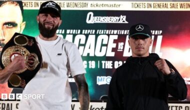 Anthony Cacace and Nick Ball at Friday's news conference