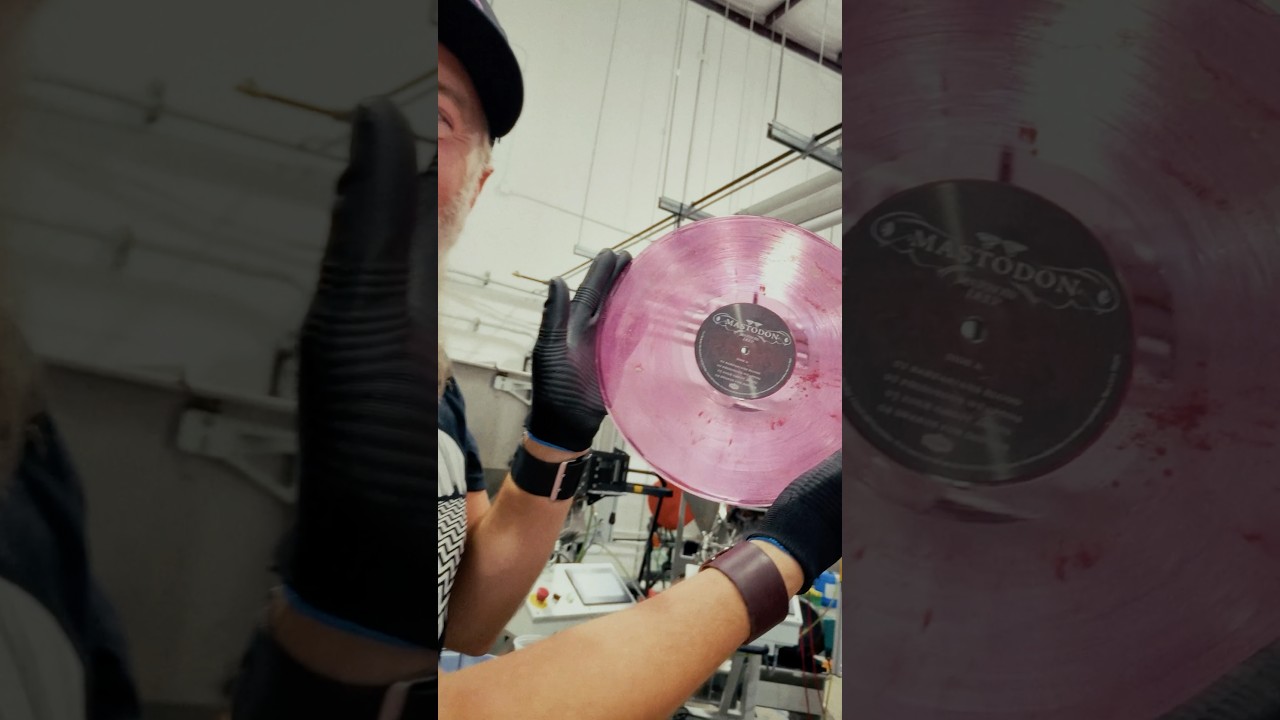 10,000 years in the making, the rare and unique, Bone Dust Vinyl, made with real Mastodon bone dust! - YouTube
