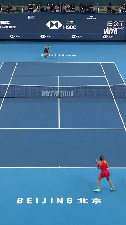 Zheng Qinwen finding her rhythm against Andreeva! #ChinaOpen - YouTube