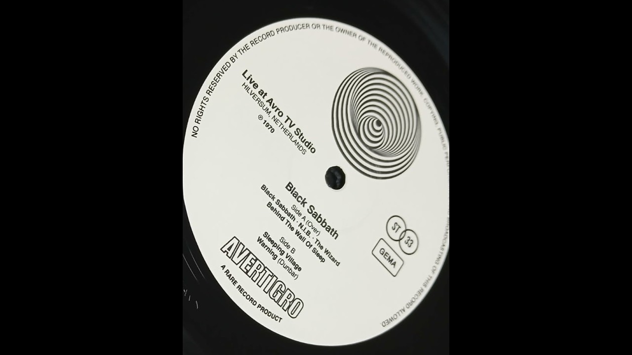 Black Sabbath – The Lost 1970 Avro Sessions Vinyl Rip - YouTube