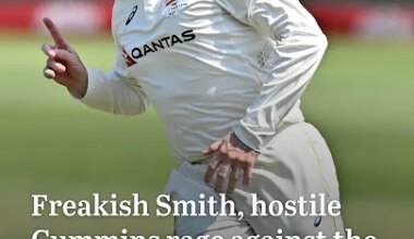 South Africa Test: Steve Smith's hat trick in the slips - YouTube