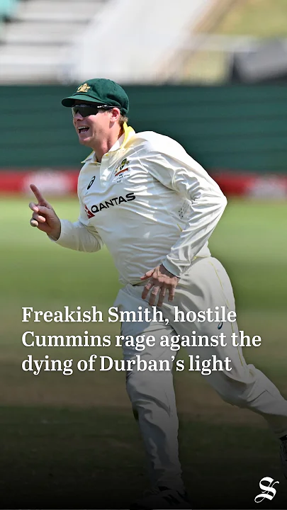 South Africa Test: Steve Smith's hat trick in the slips - YouTube