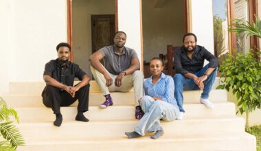 The Satlyt team, from left to right, engineer Leina Moli, founder and CEO Rama Afullo, engineer Junn Wangari, and CTO Nelson Psenjen.